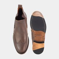 Botina Chelsea Brogue Conhaque