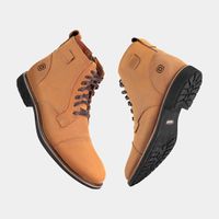 Coturno em couro premium Maverick Amarelo Selvagem