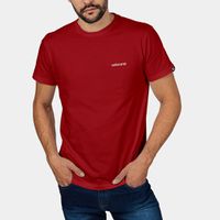 Camiseta Básica Masculina Vermelha Veterano