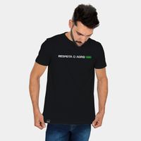 Camiseta Masculina Respeita o Agro Veterano Preto