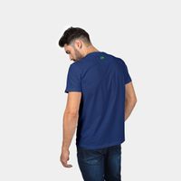 Camiseta Masculina O Agro Não Para Veterano Azul