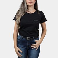 Camiseta Básica Feminina Veterano Preto