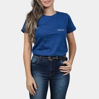 Camiseta Básica Feminina Veterano Azul