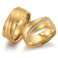 Aliança de Casamento 8,0 Milímetros com Diamantes