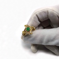 Anel de Formatura em Ouro 18k com Pedra Redonda e Diamantes 