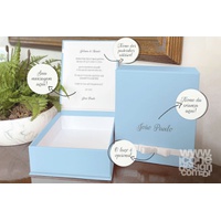 Caixa de Presente de Batismo Azul 
