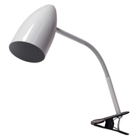 Luminária Flexível Com Garra Para 1 Lâmpada E27 Branca - JABU