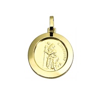Pingente Medalha São Cristóvão em Ouro 18K - 284/354 - MICHELETTI JOIAS