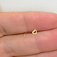 Piercing de Nariz de Coração em Ouro 18K - MI24755 - MICHELETTI JOIAS