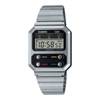 Relógio Casio Digital Aço Vintage A100WE-1ADF - A100WE-1ADF - MICHELETTI JOIAS