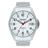 Relógio Orient Aço Quantz Mostrador Branco MBSS1171 - MBSS11... - MICHELETTI JOIAS