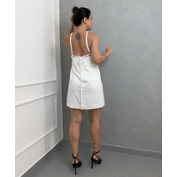 Vestido Viscolinho Lala Off White