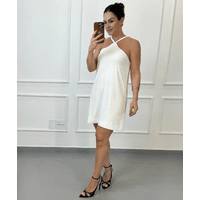 Vestido Viscolinho Lala Off White