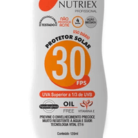 Kit 3 Protetor Solar Nutriex UV FPS 30 Bisnaga 120g 