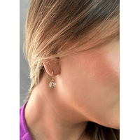 BRINCO ARGOLA SÃO BENTO P BANHADO A OURO