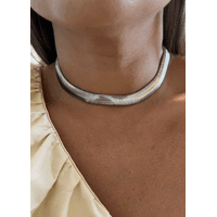 CHOKER MALHA GR RÓDIO BRANCO