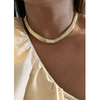 CHOKER MALHA GR BANHADO A OURO 