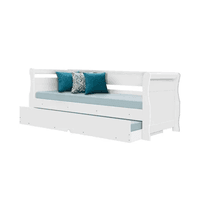 Cama Baba Bibox Tebarrot Bari Branco/Branco Bicama - Incasa Móveis