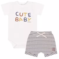 Conjunto Body Mini&Co Manga Curta Masculino P Ao G 