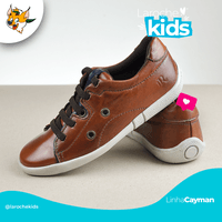 Sapatenis Caym Infantil Em Couro - Marrom