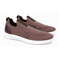 Sapatenis Masculino Apolo em Knit - Marrom E L