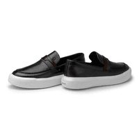 Slip On Loafer Cell em Couro - Preto