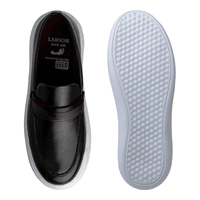 Slip On Loafer Cell em Couro - Preto