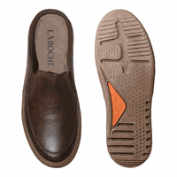 Mule Masculino Laroche Connect em Couro - Café