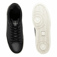 Sapatenis Casual Munique em Couro - Preto E L