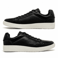 Sapatenis Casual Munique em Couro - Preto E L