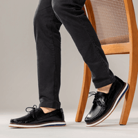 Mocassim Docksider Masculino Laroche Oasis em Couro - Preto