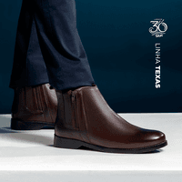 Bota Chelsea Laroche Texas em Couro - Café