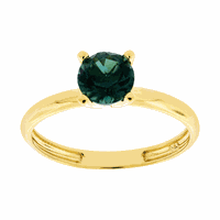Anel Solitário Ouro 18K Pedra de Topázio Verde - MI22495 - MICHELETTI JOIAS