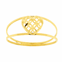 Anel de Ouro 18K Coração Diamantado Pequeno - MI22927 - MICHELETTI JOIAS