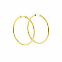 Brinco de Argola Ouro 18K 3,3cm Fio Redondo - MI22576 - MICHELETTI JOIAS