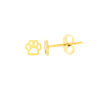 Brinco Pata de Cachorro Ouro 18K Pequeno Vazado - MI22932 - MICHELETTI JOIAS