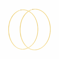 Brinco de Argola em Ouro Amarelo 18K 7,5cm Diâmetro - MI2212... - MICHELETTI JOIAS