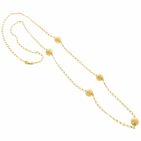 Colar Longo de Bolas em Ouro Amarelo 18K 70cm - MI26193 - MICHELETTI JOIAS