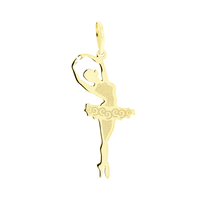 Pingente de Ouro 18K Bailarina Quinta Posição - MI19782 - MICHELETTI JOIAS