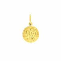 Pingente Medalha de Ouro 18K São Bento Pequeno - MI17277 - MICHELETTI JOIAS