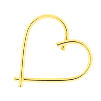 Pingente de Ouro 18K Coração Grande Fio Redondo - MI20151 - MICHELETTI JOIAS