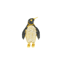 Pingente Pinguim de Ouro 18K com Zirconias Coloridas - MI191... - MICHELETTI JOIAS