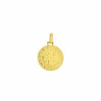 Pingente Ouro 18K Medalha de São Bento Média 15mm - MI15993 - MICHELETTI JOIAS