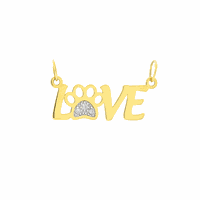 Pingente de Ouro 18K Love Dog Modelo 2 - MI22513 - MICHELETTI JOIAS