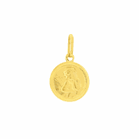 Medalha Anjo da Guarda em Ouro 18K Pequena - MI16016 - MICHELETTI JOIAS