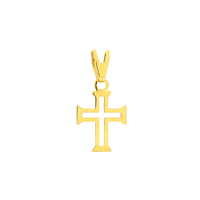 Pingente de Cruz em Ouro 18K Pequena - MI23108 - MICHELETTI JOIAS