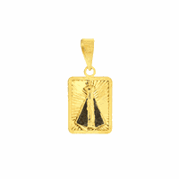 Pingente de Nossa Senhora Aparecida Ouro 18K Diamantado - MI... - MICHELETTI JOIAS