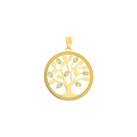 Pingente Árvore da Vida com Brilhantes em Ouro 18K - MI24469 - MICHELETTI JOIAS