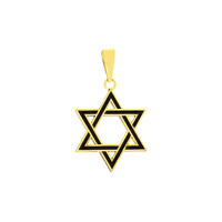 Pingente Estrela de Davi em Ouro 18K Esmaltado - MI24404 - MICHELETTI JOIAS