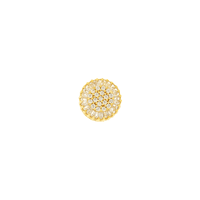 Pingente Pizza de Ouro 18K com Zircônias - MI24716 - MICHELETTI JOIAS